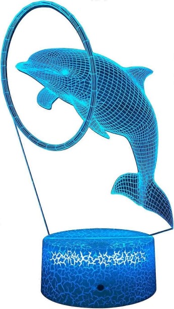 Huanix Remote Control Night Light Lamp 3D Night Lamp, 7 Colors Changing Night Light with Bedroom Lamp RGB LED Light Night Lamp