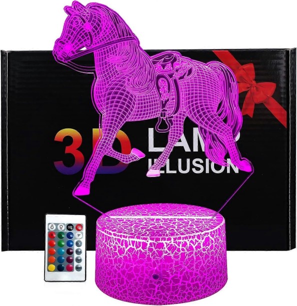 MAX Horse Toys Night Light for KidsHorse Gifts for Boys Girls Room Decor with Remote Control & Smart Tou Night Lamp