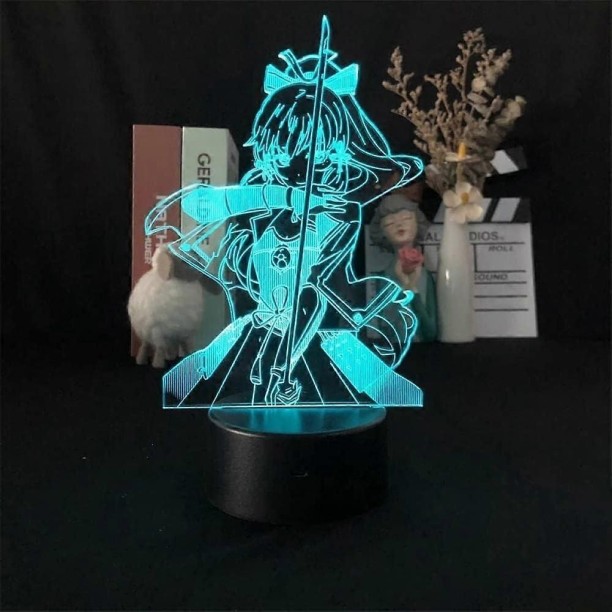 MAX Game Led 3D Night Light Friday Kamisato Ayaka lamp Table for Home Decor Decorative Xm Night Lamp