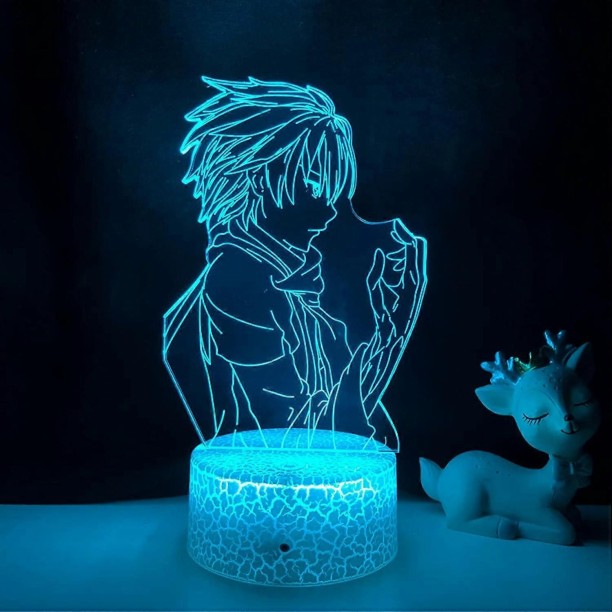 Huanix Remote Control Night Light Lamp Guilty Crown 3d Led Lamp For Bedroom Decorative Bedroom Lamp RGB LED Light Night Lamp