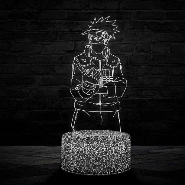 MAX Night Light Kids Naruto Stuff Toys for Boys 16 Colors Changing with Remote and Smart Touch,Anime Gif Night Lamp