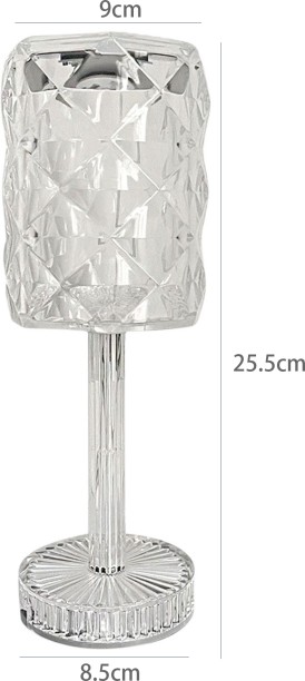Heartdeco Rechargeable Acrylic Night Light Crystal Small Table Lamp Table Lamp