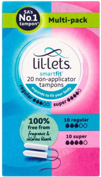 Lil-Lets Non-Applicator Regular & Super Tampons