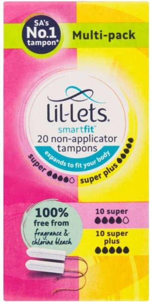 Lil-Lets Non-Applicator Super & Super Plus Tampons