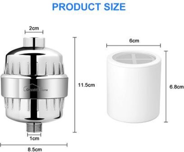 chenshia Universal 20 Stage Shower Head & Tap Water Filter | Replaceable Cartridge Tap Mount Water Filter