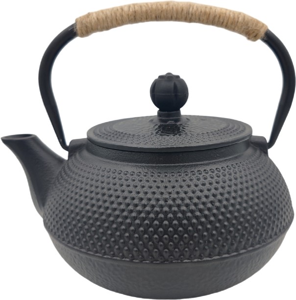 Umlozi The Cildan Tea Merchant Cast Iron Teapots 600ml - Black With RopeHandle Gas Urn
