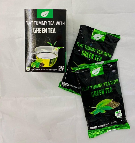 flat tummy tea with green tea flat tummy with green tea Green Tea Box