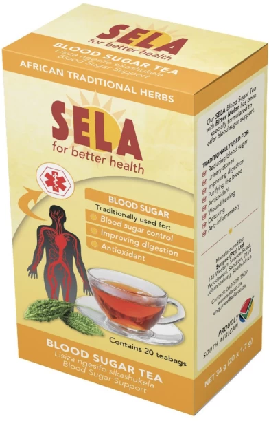 Sela Blood Tea Natural Herbs with Rooibos Herbal Infusion Tea Box