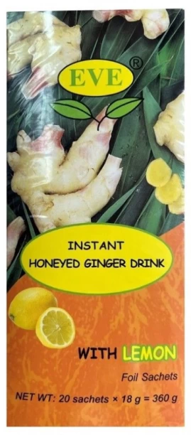 EVE INSTANT HONEYED GINGER WITH LEMON Ginger Tea Box
