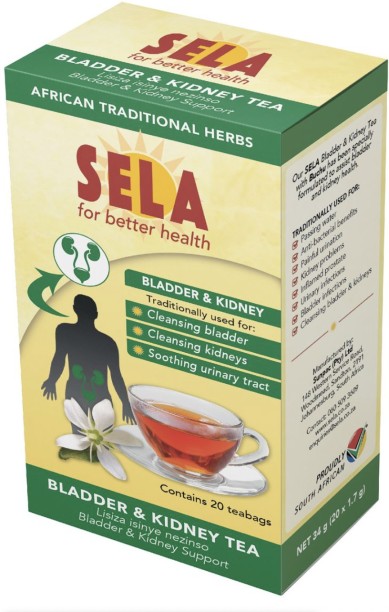 Sela Bladder & Kidney Tea Natural Herbs with Rooibos & Buchu Herbal Infusion Tea Box