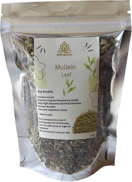 EthniOrganics Mullein Leaf Lung Detox Tea Herbal Tea Pack