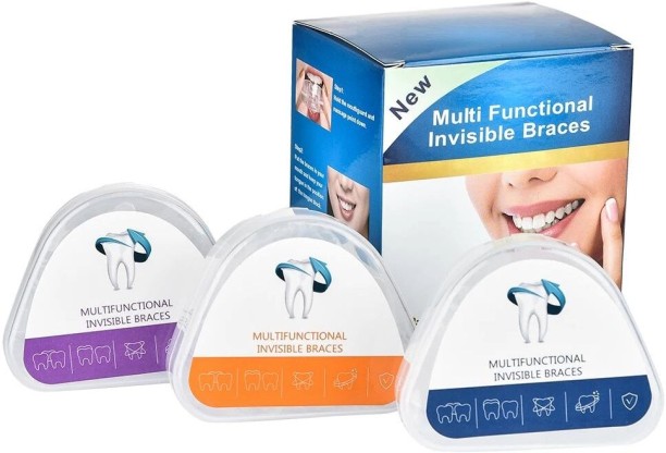IceBaeBae Multi Functional Invisible Braces Orthodontic Teeth Trainer & Alignment - 3 Stage Kit Teeth Whitening Kit