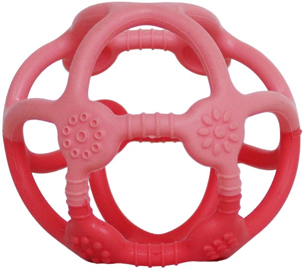 Back to Nature Silicone Teether Ball – Pink Teether