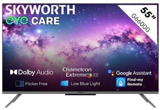 Skyworth 139 cm (55 inch) LED Ultra HD (4K) Google Smart TV
