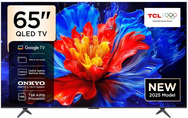 TCL 165.1 cm (65 inch) LCD Ultra HD (4K) Google Flat-Panel TV