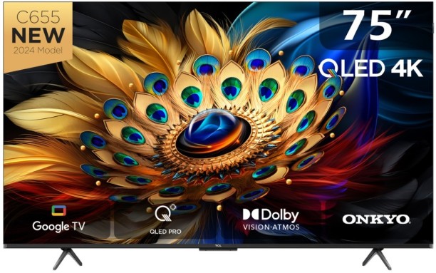 TCL 190 cm (75 inch) QLED Ultra HD (4K) Google Smart TV