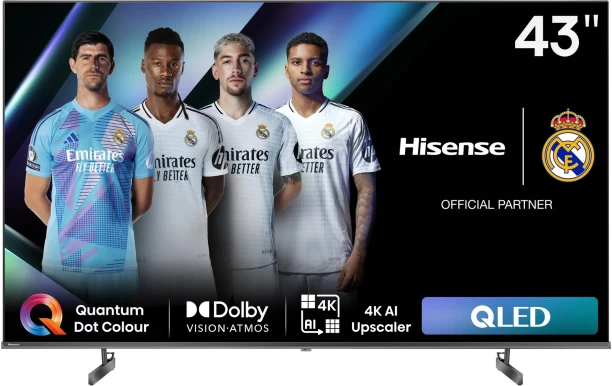 Hisense 109 cm (43 inch) QLED Ultra HD (4K) VIDAA Smart TV