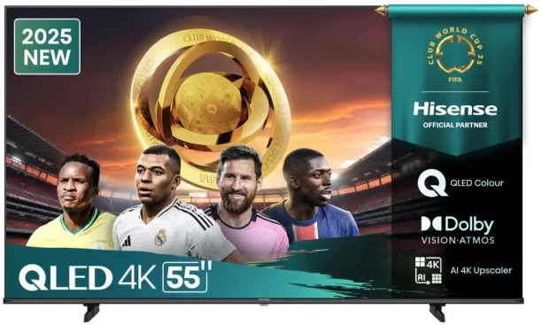 Hisense 139 cm (55 inch) QLED Ultra HD (4K) VIDAA Smart TV
