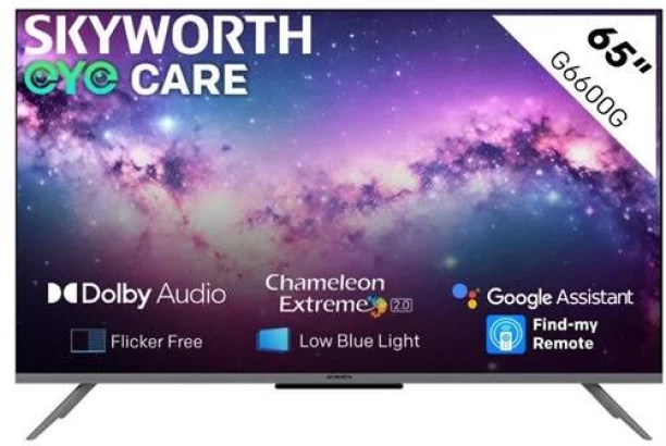 Skyworth 165 cm (65 inch) LED Ultra HD (4K) Google Smart TV