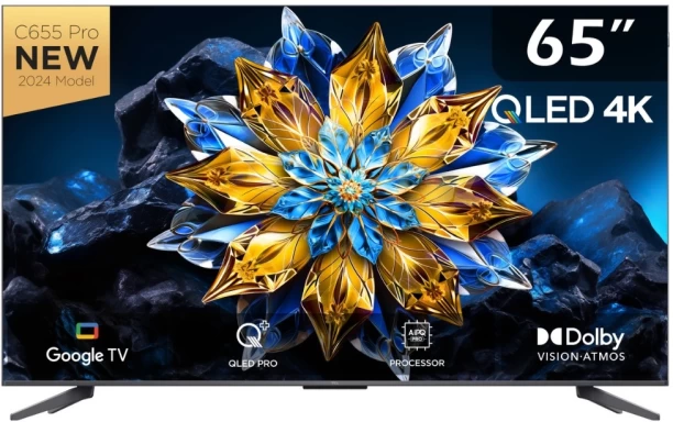 TCL 165 cm (65 inch) QLED Ultra HD (4K) Google Smart TV