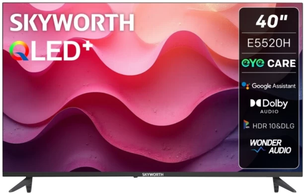 Skyworth 102 cm (40 inch) QLED Full HD Google Smart TV