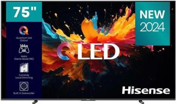 Hisense 190.5 cm (75 inch) QLED Ultra HD (4K) VIDAA Smart TV