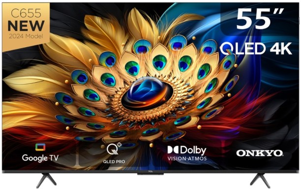 TCL 139 cm (55 inch) QLED Ultra HD (4K) Google Smart TV