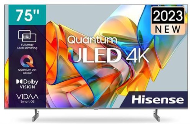 Hisense 190.5 cm (75 inch) LCD Ultra HD (4K) VIDAA Smart TV