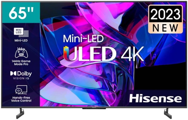 Hisense 164 cm (65 inch) Mini Led Ultra HD (4K) VIDAA Flat-Panel TV, Smart TV