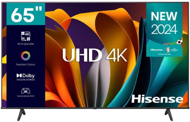 Hisense 165 cm (65 inch) LED Ultra HD (4K) VIDAA Flat-Panel TV, Smart TV