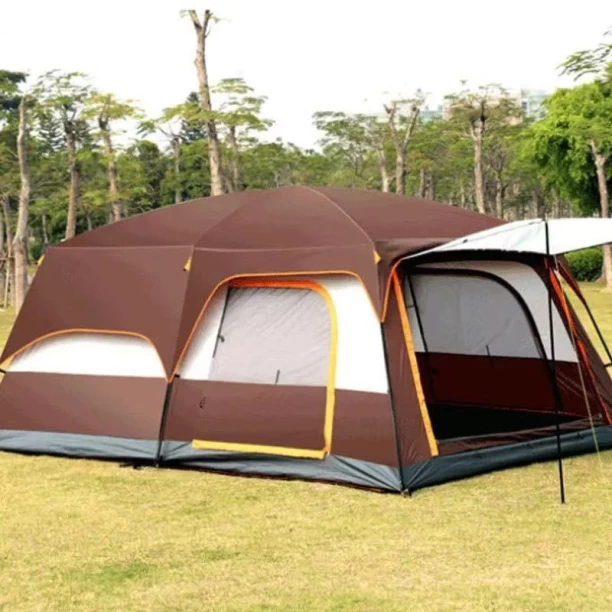Phonex Two Room Pop Up Shelter Awning Outdoor Portable Instant Cabin Tent Tent - For Adults