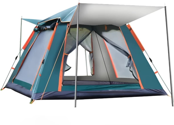 BLD Large Instant Camping Tent - Square, Ventilated Tent - For Camping