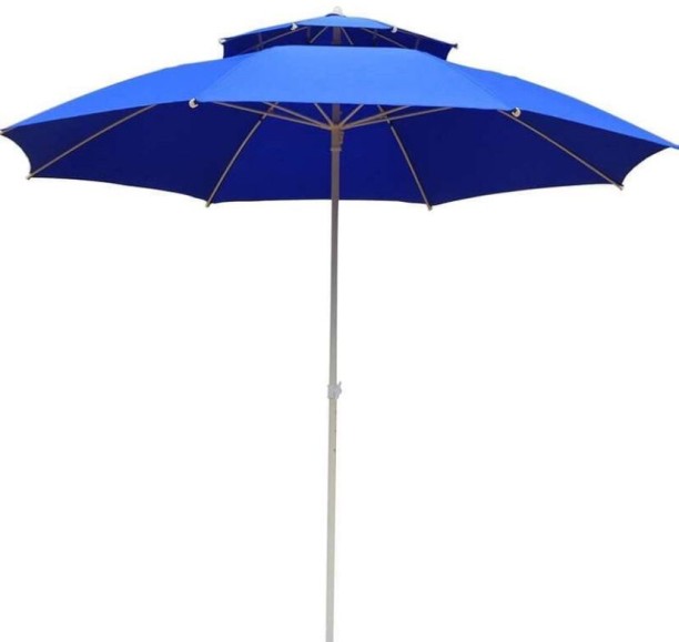 LUXY BreezeLayer Double-Canopy Patio Umbrella Umbrella