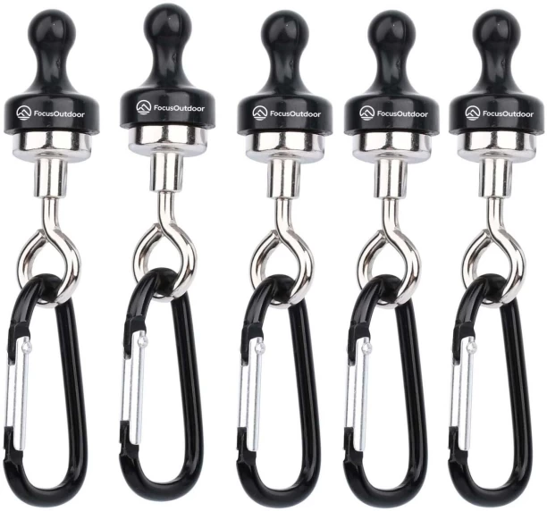 FocusOutdoor Magnetic Camping Hook Hangers Camping Tent
