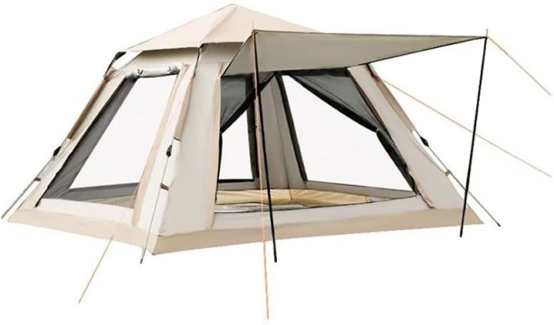 GL 210 x 210cm Pop-Up Family Camping Dome Tent – Waterproof Outdoor Shelter for 3–4 People Tent - For Outdoor Activities