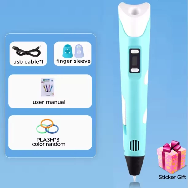 Loznron 3D Printing Pen with Display 3D Printer Pen