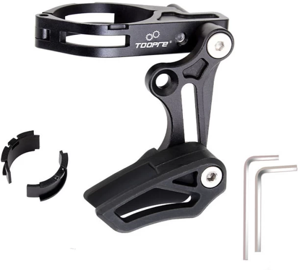 ALANES Mountain Bike Chain Guide Chain Guide Mount Chainring Guard for Bicycle Metal Mountain Bike Bicycle Fork