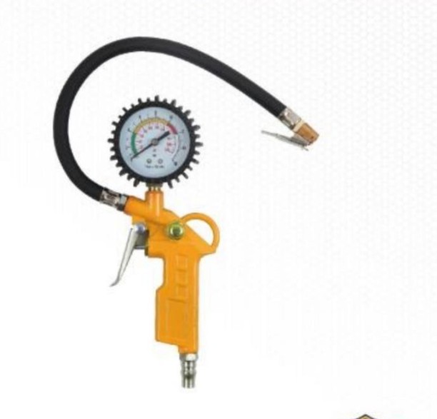 Yiad Tire Inflator Gun with Guage YD51002 Plastic Analog Tire Pressure Gauge