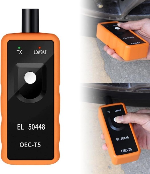 Happyfun TPMS Relearn Tool for GM Tire Sensor, 2026 New Tire Sensor Reset Tool Plastic Digital Tire Pressure Gauge