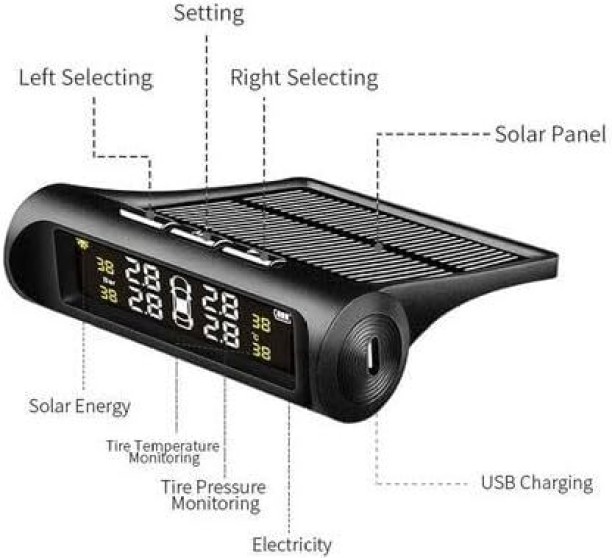Generic TPMS-Tire Pressure Monitoring System Plastic Stick Tire Pressure Gauge