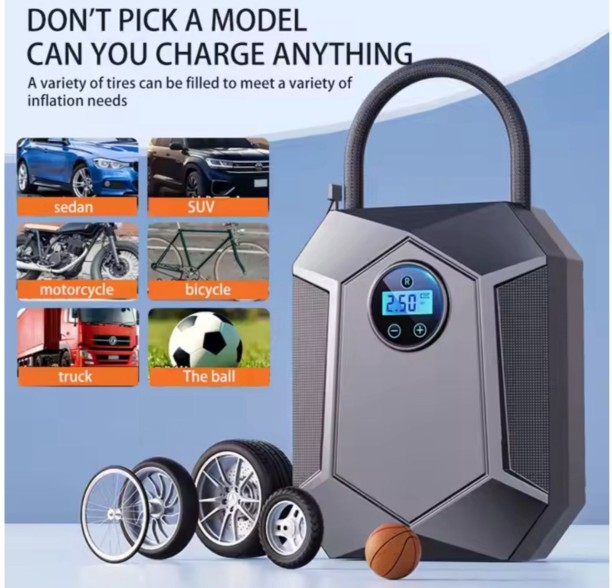 Luxmart Portable Plastic Digital Tire Pressure Gauge