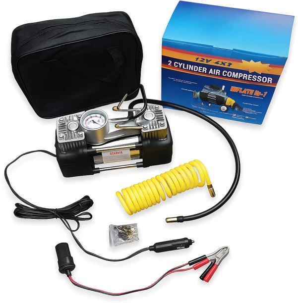 Woodly WD-6284X4-AC Steel Analog Tire Pressure Gauge