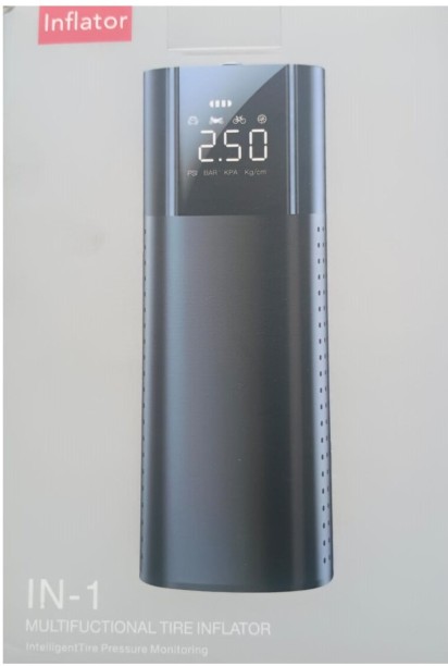 Multifunctional Tyre Inflator INF-09 Stainless Steel Digital Tire Pressure Gauge