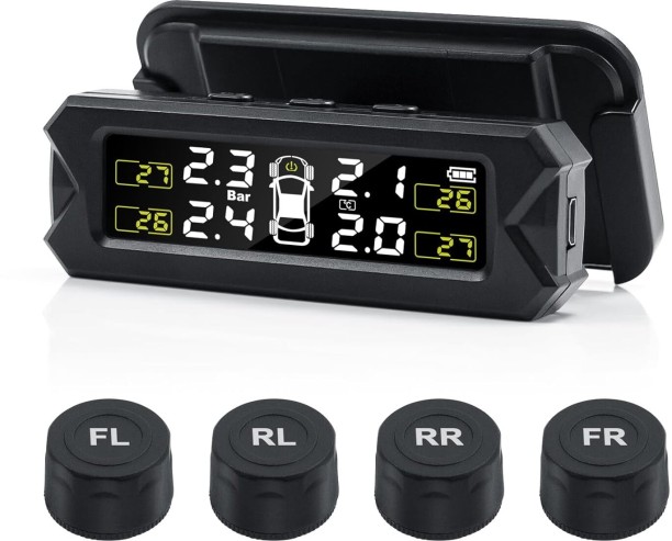 Flycross Tire Pressure Monitoring System Plastic Digital Tire Pressure Gauge