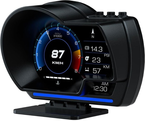 Bloo Car HUD head-up display P6 Plastic Analog Tire Pressure Gauge