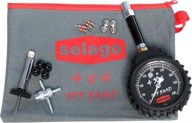 Selago SEL-Box Kit 1 Aluminium Analog Tire Pressure Gauge