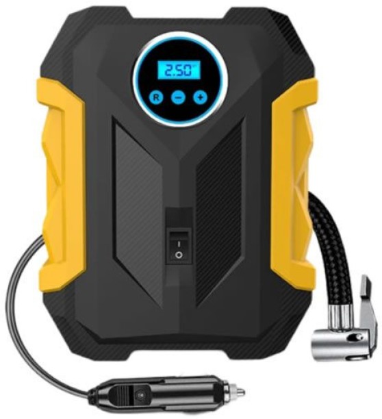 Carsun Portable Digital Car Tire Inflator Air Compressor Pump And Pressure Guage Plastic Digital Tire Pressure Gauge