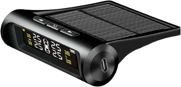 RAR Wheel Speed Sensor 4 Sensors Intelligent TPMS Solar Tyre Pressure Monitoring Parking Sensors Cars Temperature Tire Air Pressure Gauge ABS Wheel Speed Sensor Front Plastic Digital Tire Pressure Gauge