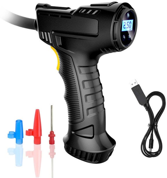 marevic Wireless car air pump, USB charging LED lighting Plastic Smart Tyre Pressure Gauge