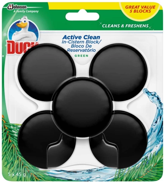 Toilet Duck Green Active Clean In-Cistern Block Toilet Cleaner